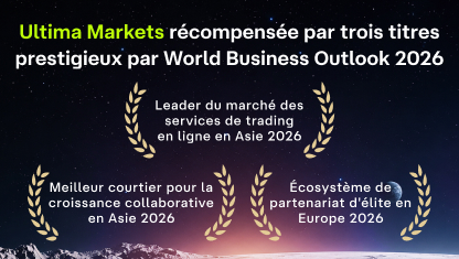 Ultima Markets récompensée par trois titres prestigieux par World Business Outlook 2026